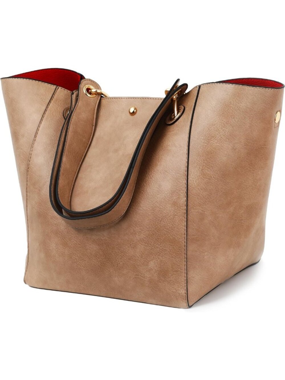 Spacious Women's Work Tote Bag - Stylish Big Bucket Handbag for Everyday Use